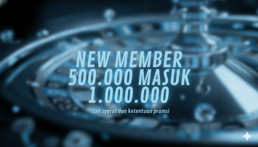 NEW MEMBER DEPOSIT 500 MASUK 1JT